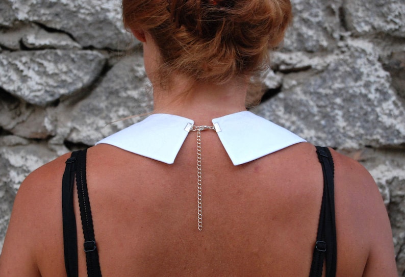 Collier amovible blanc Peter Pan Accessoire de collier réglable image 8