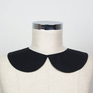 Detachable black Peter Pan Collar Adjustable collar Necklace Collar accessory Addams family black collar image 1