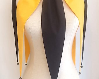 Jester pointed collar Clown Harlequin black yellow collar Halloween Circus neck collar cosplay ,pierrot halloween clown cosplay