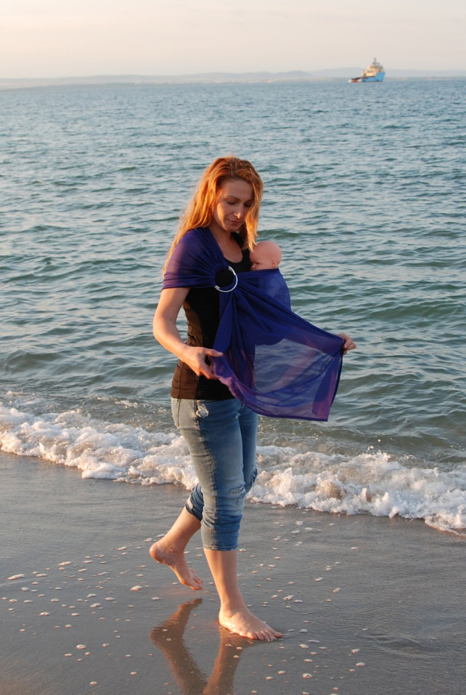 Mesh Water Sling/summer Holiday Sling/water Ring Sling//baby Etsy