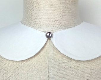 Peter Pan collar, Detachable White Collar,Necklace collar,Adjustable collar ,White Peter Pan collar,Bib collar
