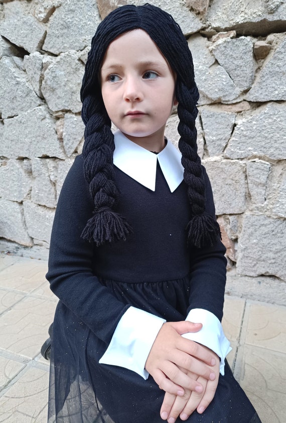 Wednesday Addams Outfit Addams Costume Set Collar and Wrist 