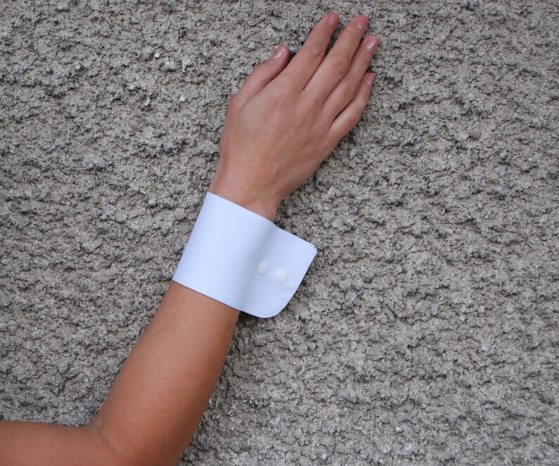 White Cuff Cotton Wrist Cuffswhite Wrist Cuffs Peter Pan Etsy