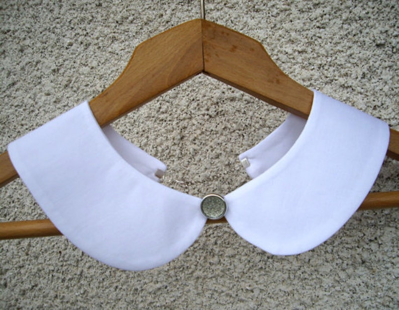 Peter Pan collar , Detachable White Collar, Necklace collar,Adjustable collar, White Choir collar, Choir costume image 4