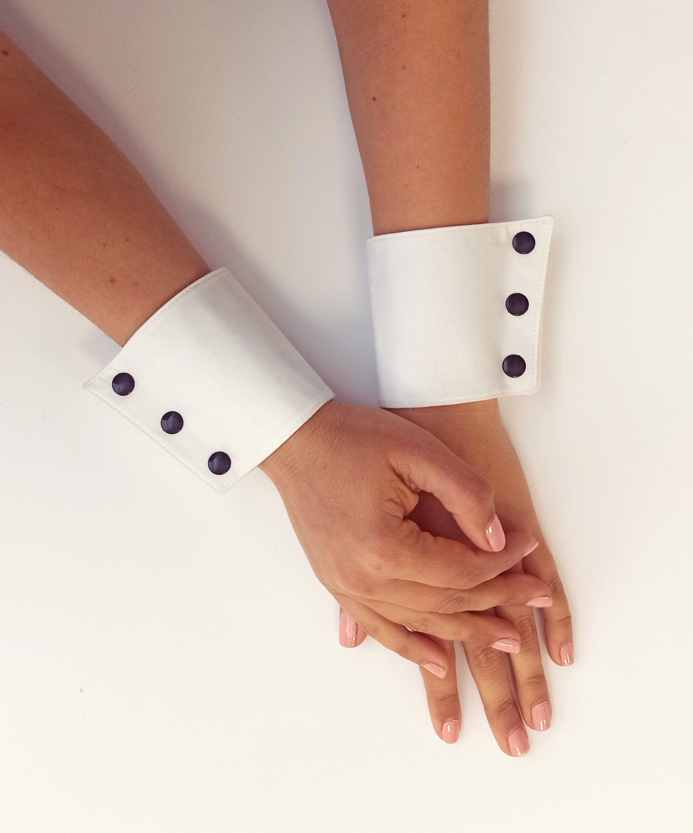 1 paio di polsini da polso in pizzo con maniche Decorative da donna
