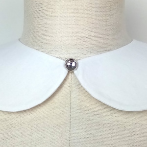 Collier amovible blanc Peter Pan Accessoire de collier réglable image 1