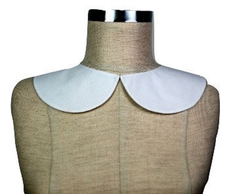 Detachable Peter Pan Collar, White Collar Necklace,Vintage collar ,White Peter Pan Collar image 6