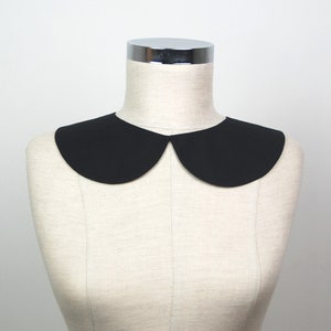 Detachable black Peter Pan Collar Adjustable collar Necklace Collar accessory Addams family black collar image 3