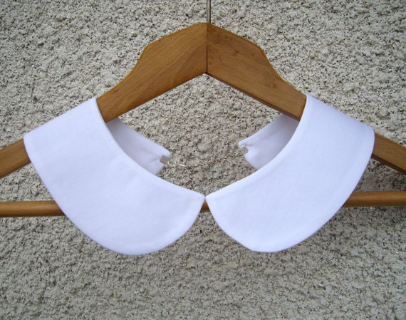 White Peter Pan Collar White Detachable Collar Round Collar 