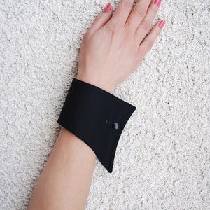 Cosplay Black wrist cuffs dancing Black Cocktail wrist cuffs Detachable wrist cuff Gothic wrist Cuffs Halloween costume
