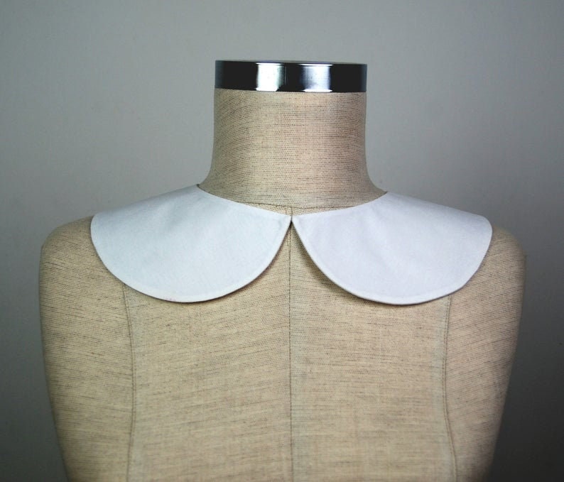Detachable Peter Pan Collar, White Collar Necklace,Vintage collar ,White Peter Pan Collar zdjęcie 7