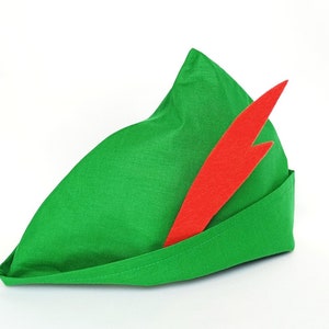Peter Pan Hat, Robin Hood Hat, Peter Pan outfit, Robin Hood Green Hat, Peter Pan Costume, Halloween Robin Hood outfit,Green Hat