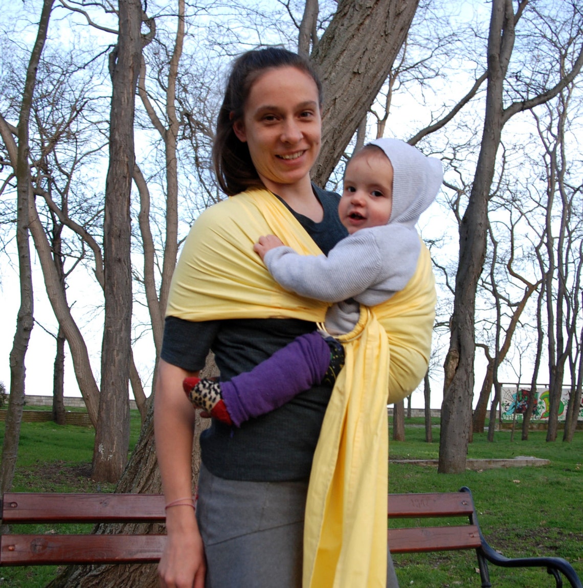 Baby Sling Ring yellow Baby Slingring Slingbaby Carrier Etsy