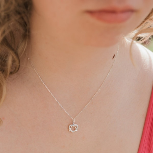 Collar de adopción: regalo para adopción, corazón, triángulo, amor, tríada, adopción, nacimiento, madre biológica, joyería de plata, regalo para madre adoptiva, hija