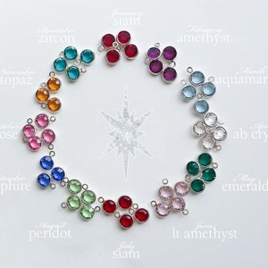 Add On:  Crystal Channel Drop Birthstone Charm