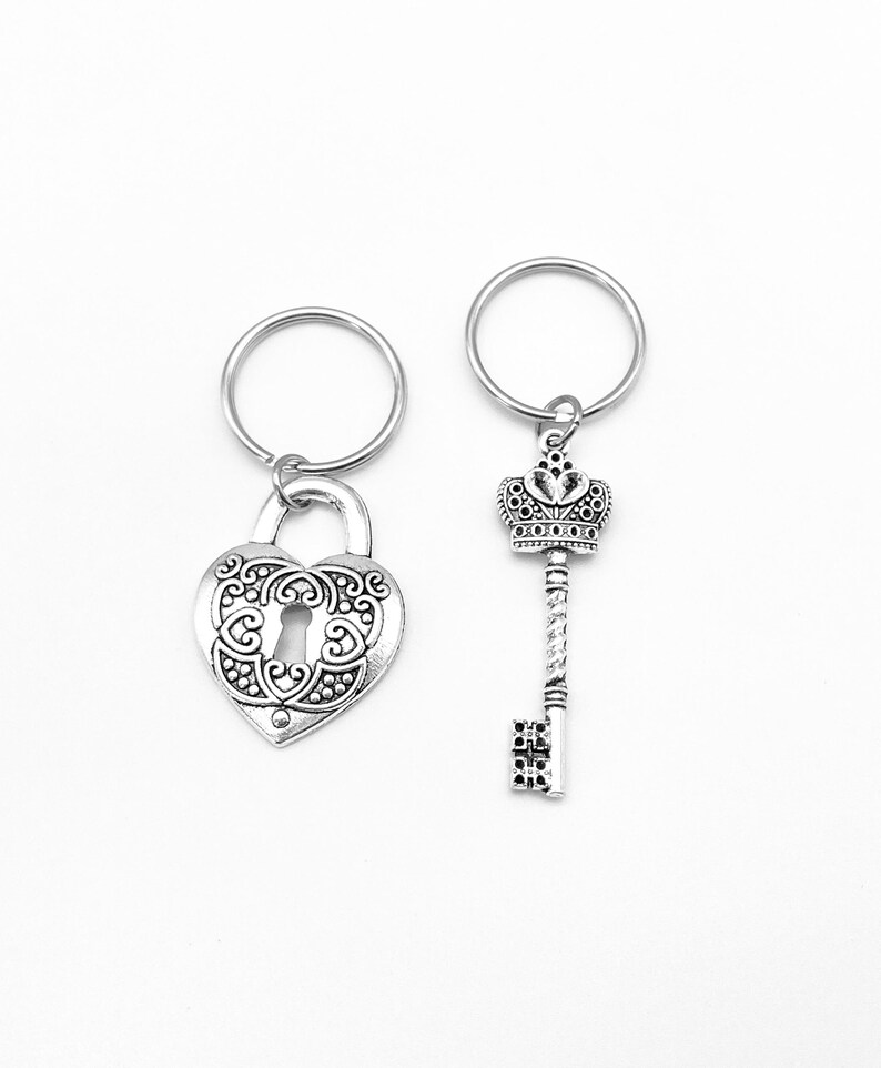 TWO Key Chain Set. Key and Lock Key Chain Set. You Hold the Key to My ...