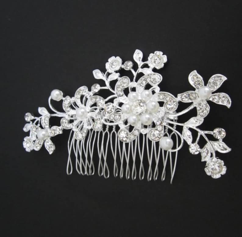 Bridal Hair Comb. Sparkle Rhinestone Hair Comb. Wedding Hair Etsy