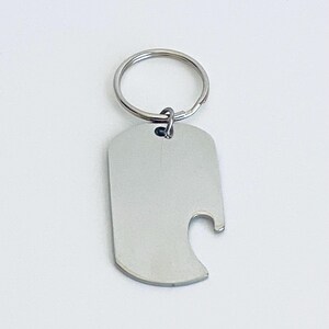 Personalized Stainless Steel Bottle Opener Key Chain. Engraved Bottle Opener. Gift for Him. Camping Accessories.Groomsmen. Father&#39;s Day Gift