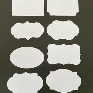 10 Sheets Size 10*20mm Blank Label Self Adhesive Matte White Price Tag  Stickers
