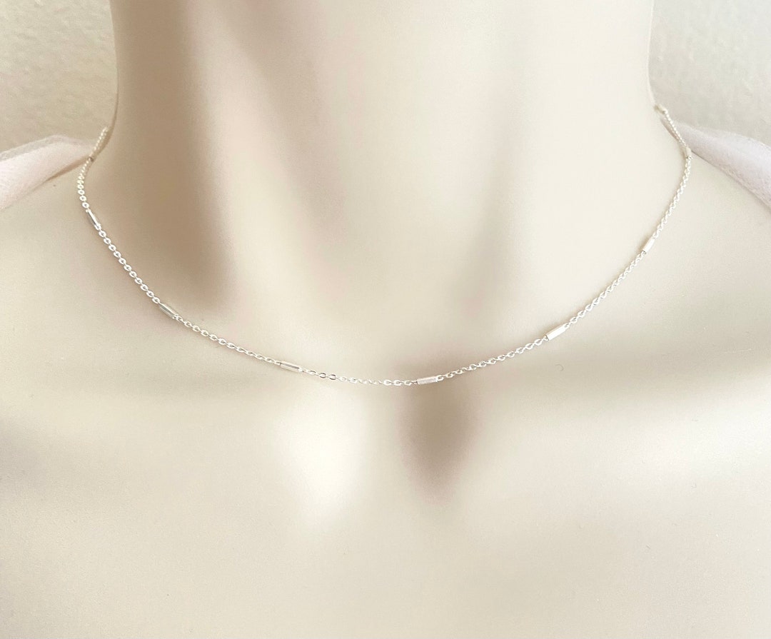 Delicate Sterling Silver Chain Necklace. Delicate Silver Necklace ...