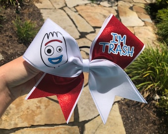 Forky Toy Story 4 Inspired Cheer Bow