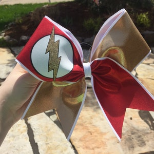 Flash Inspired Cheer Bow