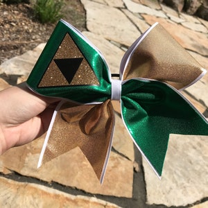 Link Zelda Triforce Inspired Cheer Bow