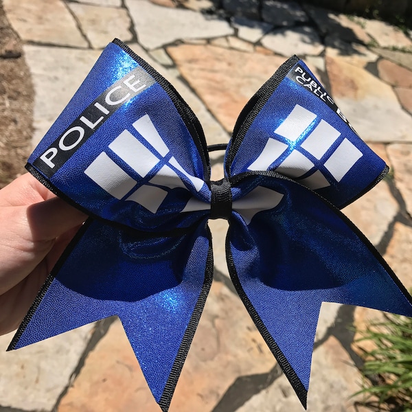 Lazo de alegría de Doctor Who inspirado en la TARDIS