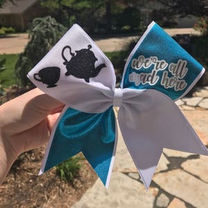 Alice in Wonderland Inspired Cheer Bow