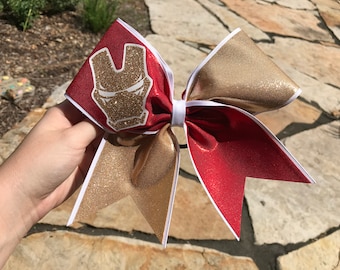 Iron Man Inspired Cheer Bow