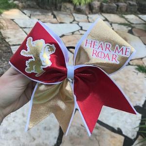 House Lannister Inspired Cheer Bow