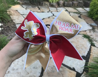 House Lannister Inspired Cheer Bow