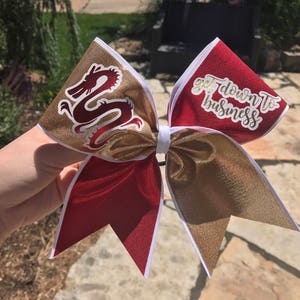 Mulan Inspired Cheer Bow