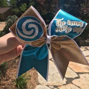 Moana Inspired Cheer Bow