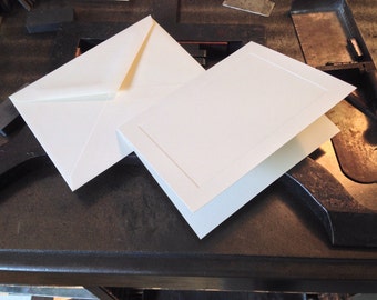 One Blank Folded Notecard and Envelope SAMPLE