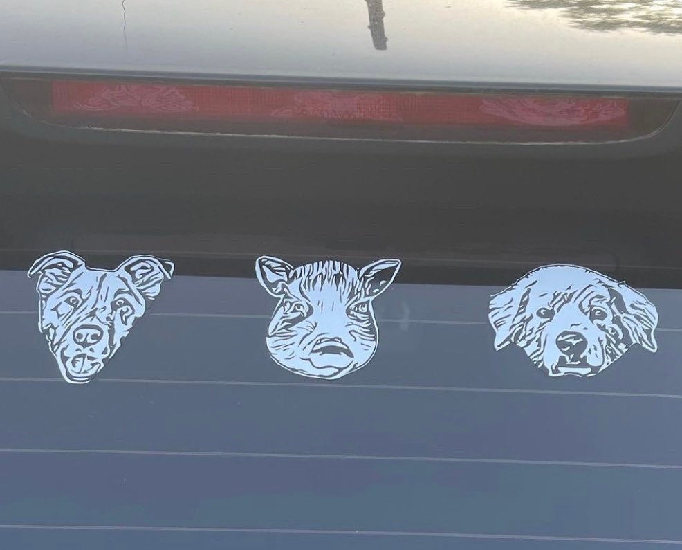 Custom Pet Car Decal Etsy