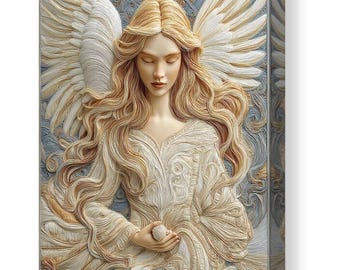 Ethereal Angel Art Prints, Set of 5, Serene Wall Decor (Digital Download)