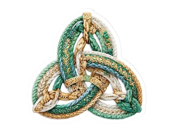 Sticker noeud trinité celtique Sticker porte-bonheur amulette de protection Talisman Sticker païen wicca Symbole triquetra