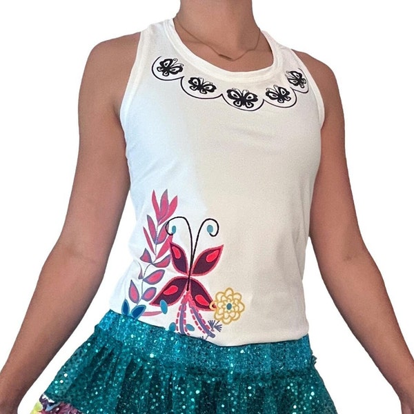 Mirabel Inspired Running Shirt Racerback - Wine n Dine Marathon Costume Encanto - w/ optional arm sleeves