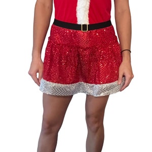 Santa Running Skirt | Christmas Run Costume Holiday Skirt Only
