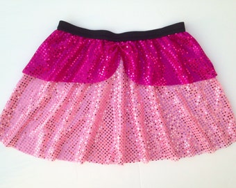 Anastasia Running Skirt | Princess Costume Skirt Sparkly Pink