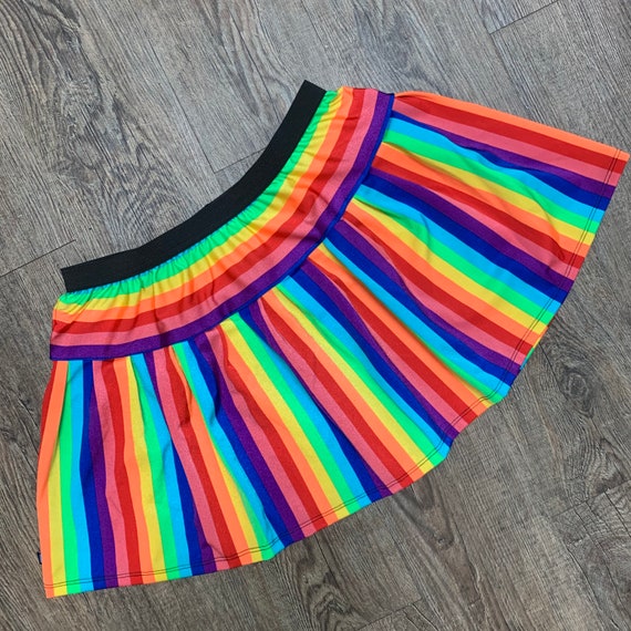 Rainbow Pride Flag Skirt LGBT Colorful Stripes Streetwear Casual A-line  Skirts Cute Mini Skirt Graphic Big Size Short Bottoms - AliExpress
