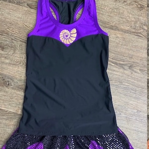 Sea Witch Mermaid costume villain running shirt only