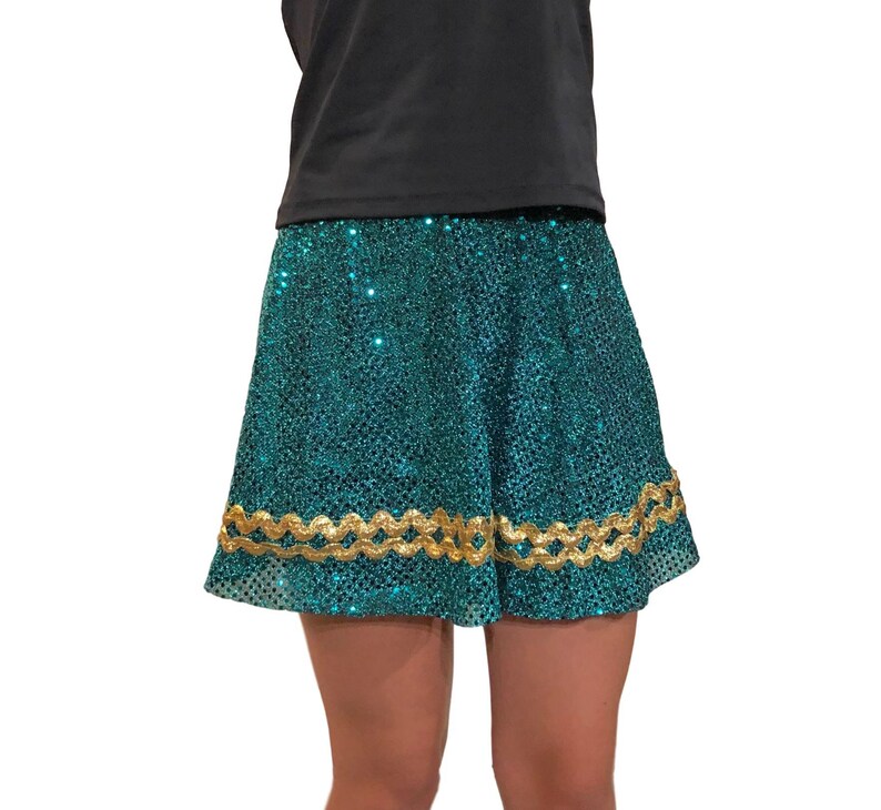 Merida Brave Scottish Princess Sparkle Running Skirt