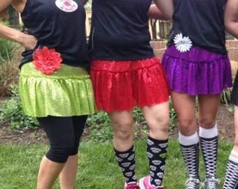 Running Sparkly Skirts - MANY COLORS | Marathon or Themed Costume Skirt