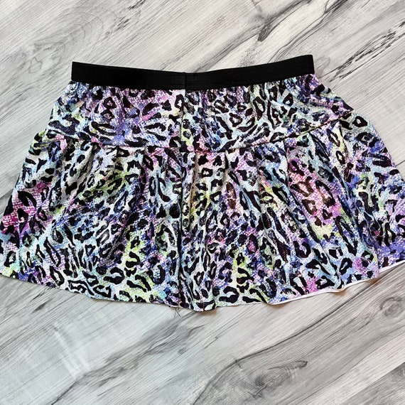 SALE SMALL ONLY Cheetah Animal Print Sparkle Running Skirt Etsy UK