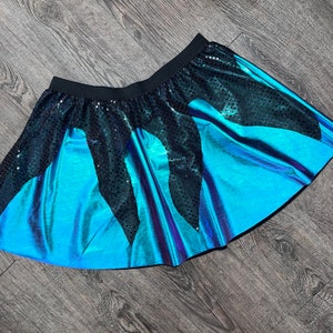 Evil Witch Skirt | Ursula Costume Skirt Only | Holographic Running Outfit