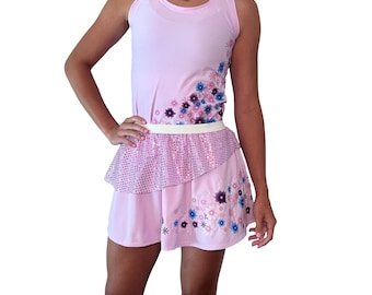 Isabela Inspired Running Costume - Wine n Dine Marathon Encanto Skirt, Racerback Tank w/ Optional Arm Sleeves
