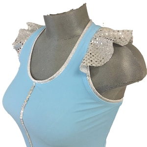 Cinderella Inspired Sparkle Ruffle Racerback Shirt