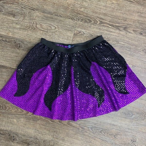 Sea Witch Skirt | Running Sparkly Skirt Mermaid Villain Costume Skirt